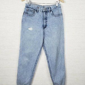 Texwood Vintage Women's Jeans High Waisted Distressed Light Wash Denim Size 30